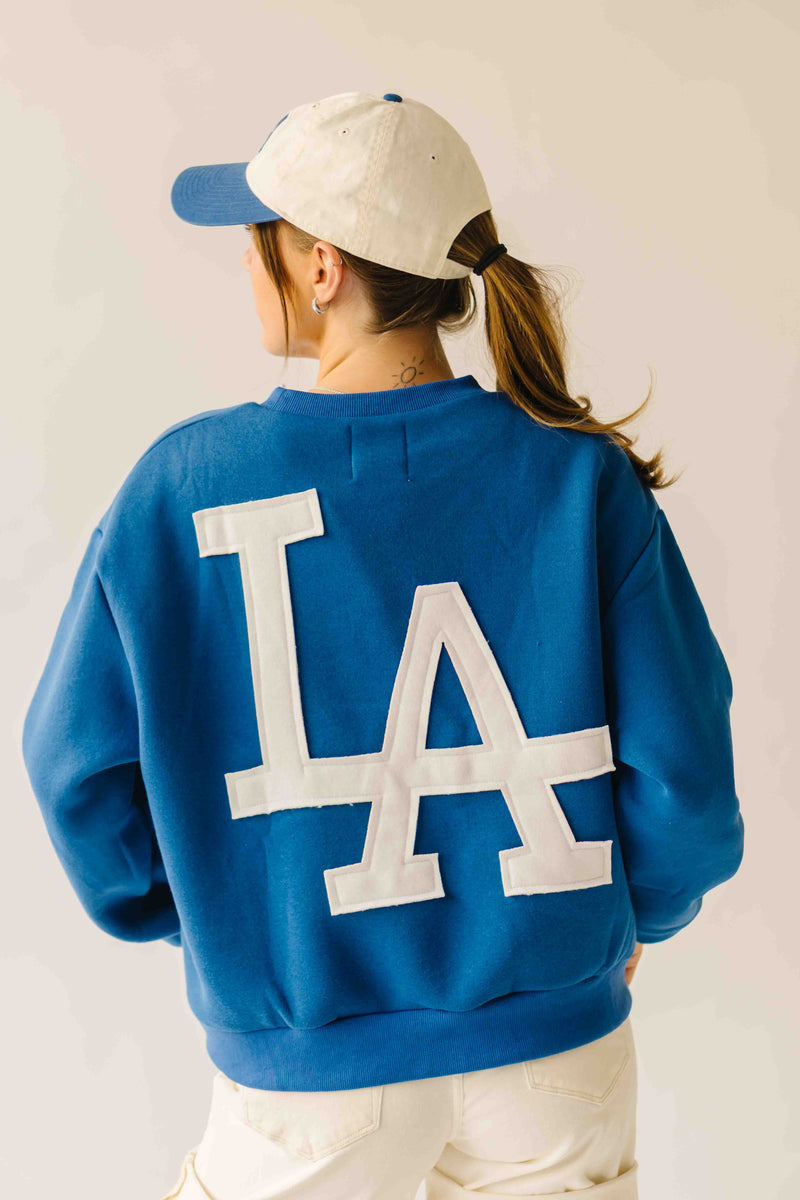 The L.A. Lettered Pullover in Blue