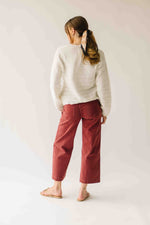 The Kindler Lace Trimmed Cardigan in Cream