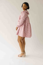 The Mayley Floral Jacquard Dress in Mauve