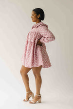 The Mayley Floral Jacquard Dress in Mauve