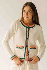 The Stoltz Knit Pocket Cardigan in Ivory