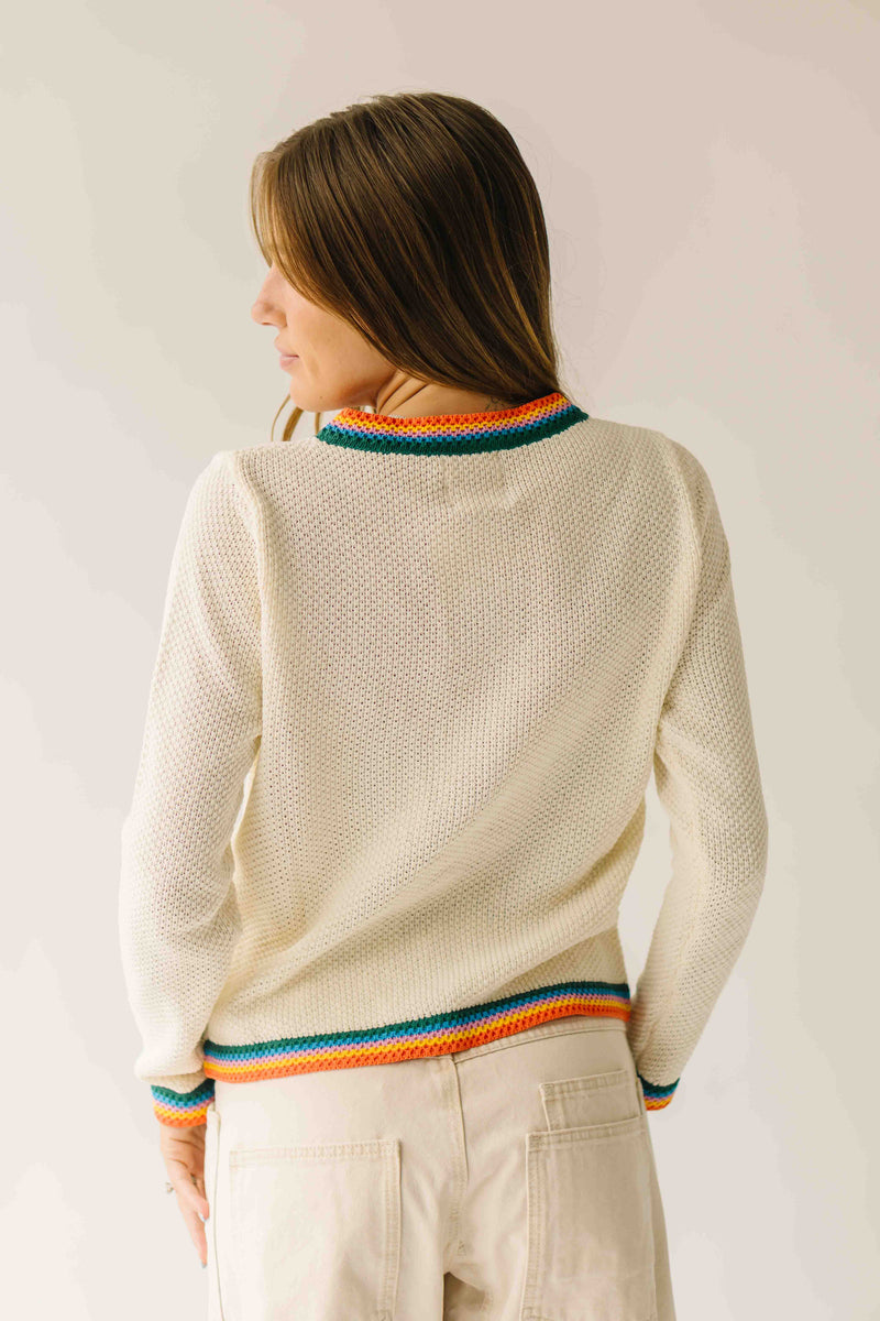 The Stoltz Knit Pocket Cardigan in Ivory