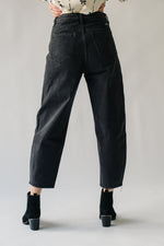 The Breland Ultra High Rise Balloon Jean in Dark Grey