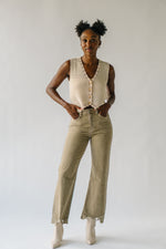 The Kerley Ultra High Rise 90's Flare Jean in Brown