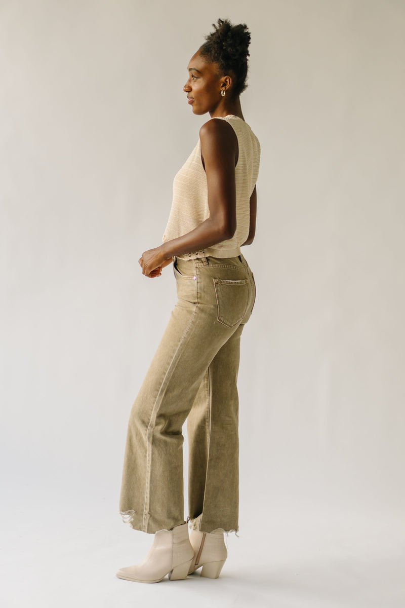 The Kerley Ultra High Rise 90's Flare Jean in Brown