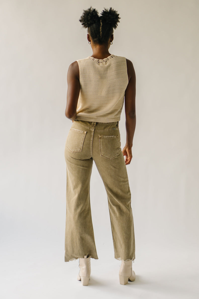 The Kerley Ultra High Rise 90's Flare Jean in Brown