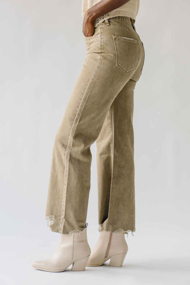 The Kerley Ultra High Rise 90's Flare Jean in Brown