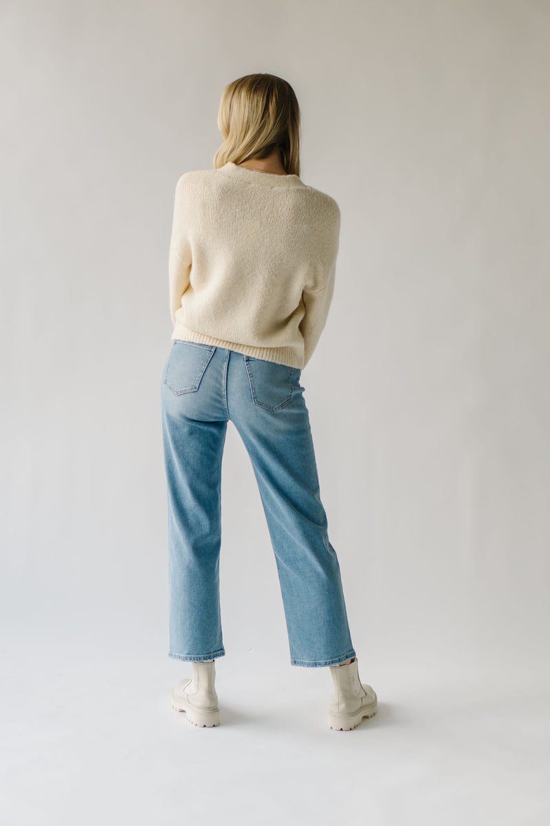 The Royster 90's Criss Cross Straight Jean in Light Blue