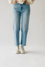 The Royster 90's Criss Cross Straight Jean in Light Blue