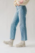 The Royster 90's Criss Cross Straight Jean in Light Blue