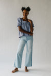 The Hoppel Wide Leg Flare Jean in Medium Blue