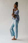 The Hoppel Wide Leg Flare Jean in Medium Blue