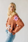 The Bodell Scalloped Edge Cardigan in Rust