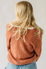 The Bodell Scalloped Edge Cardigan in Rust