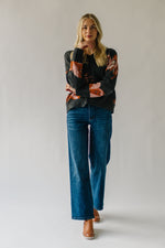 The Corvera High Rise Wide Leg Jean in Dark Blue