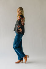 The Corvera High Rise Wide Leg Jean in Dark Blue