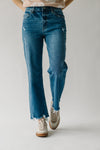 The Kessler Slim Wide Leg Jean in Medium Blue