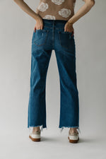 The Kessler Slim Wide Leg Jean in Medium Blue