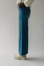 The Rotich Wide Leg Trouser Jean in Medium Blue