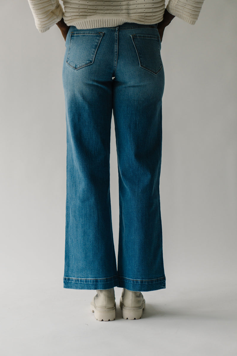 The Rotich Wide Leg Trouser Jean in Medium Blue