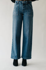 The Alonzo High Rise Wide Leg Jean in Medium Blue