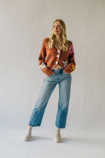 The Bodell Scalloped Edge Cardigan in Rust