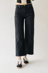 The Yancy Cropped Wide Leg Jean in Black