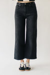 The Yancy Cropped Wide Leg Jean in Black