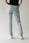 The Mattis Railroad Stripe Straight Jean in Light Blue