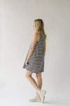 The Huddleston Striped Swing Dress in Charcoal