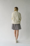 The Tarbet Floral Print Puffer Jacket in Cream