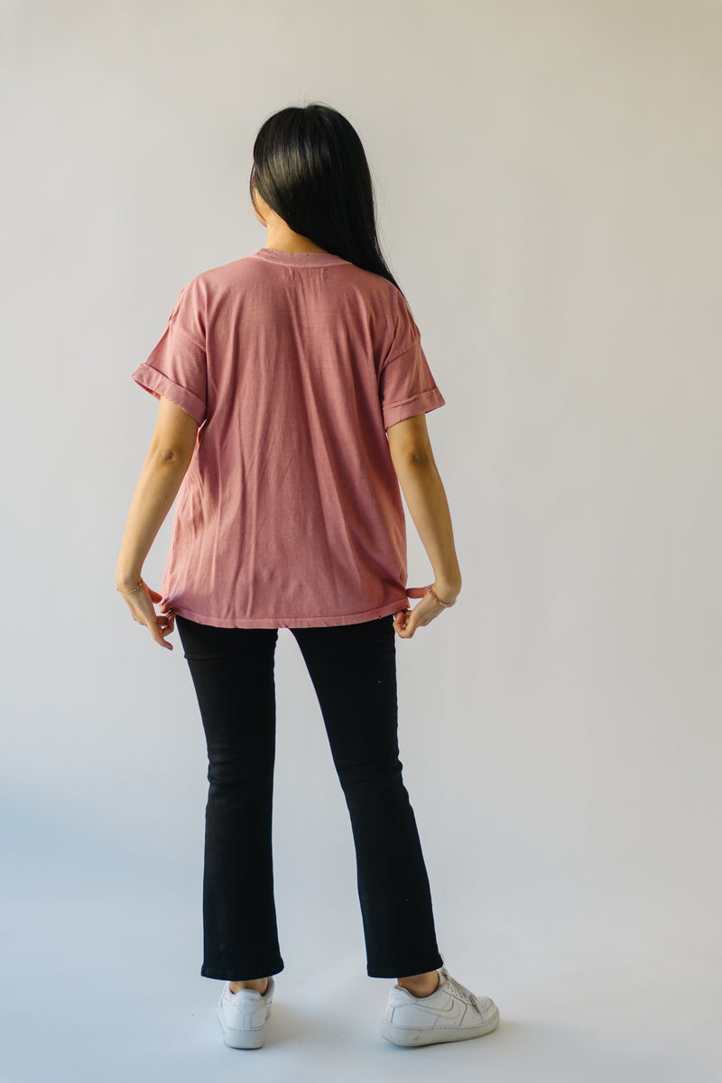 The March Daffodil Tee in Dusty Pink
