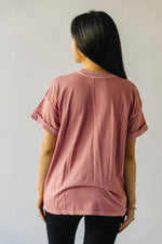 The March Daffodil Tee in Dusty Pink