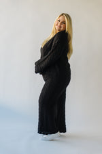 The Rupert Knit Pullover in Black