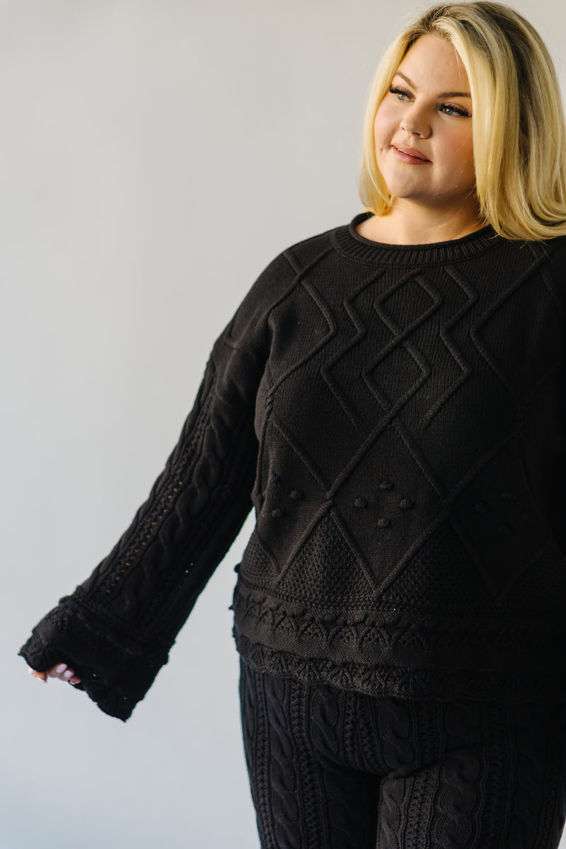 The Rupert Knit Pullover in Black