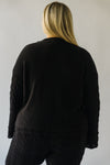 The Rupert Knit Pullover in Black