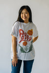 The August Poppy Tee in Vintage White