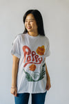 The August Poppy Tee in Vintage White
