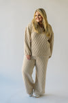 The Metter Textured Pullover in Sand