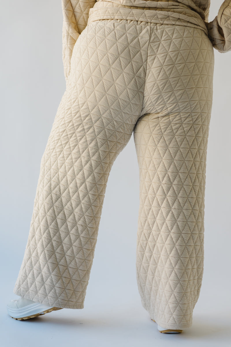 The Elberton Textured Straight Leg Pant in Sand