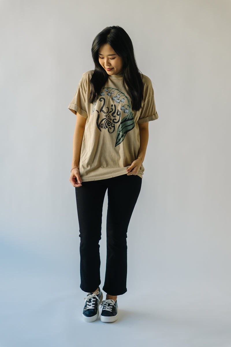 The May Lily of the Valley Tee Sand