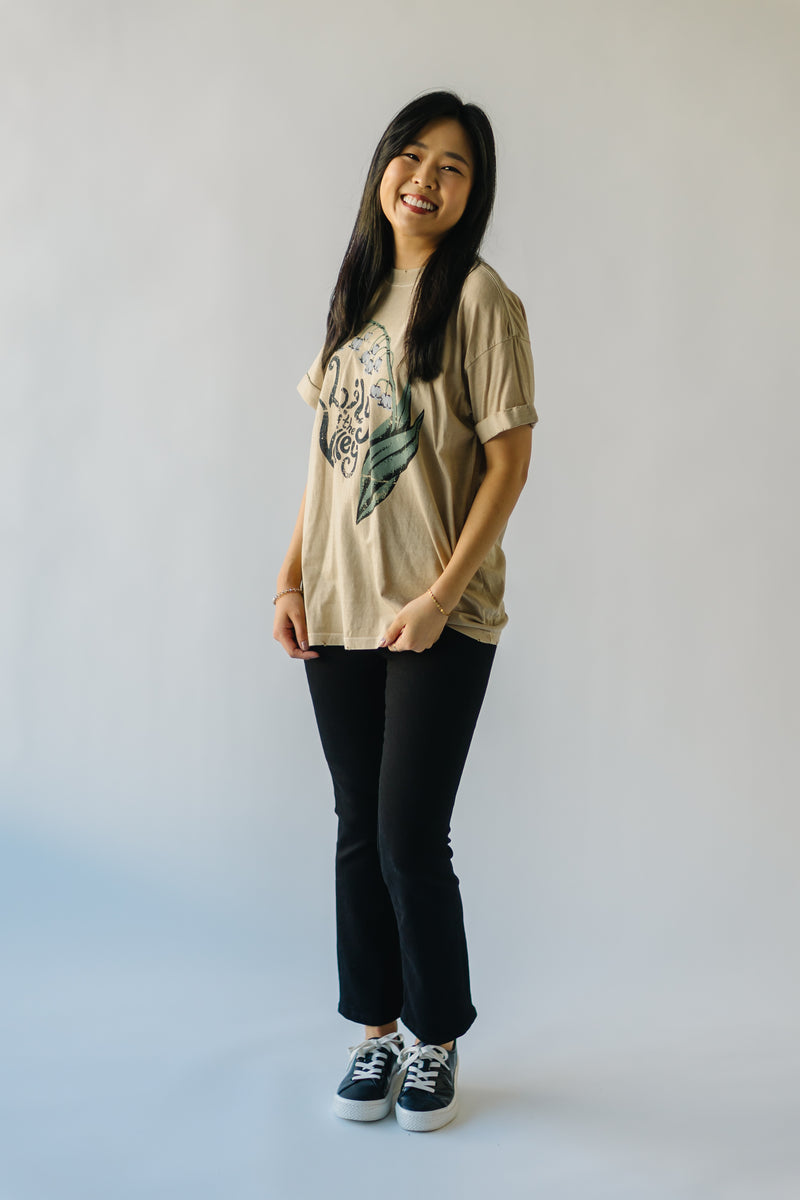 The May Lily of the Valley Tee Sand