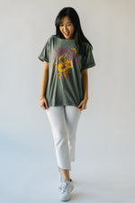 The September Morning Glory Tee in Army Green