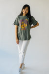 The September Morning Glory Tee in Army Green