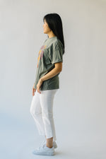 The September Morning Glory Tee in Army Green