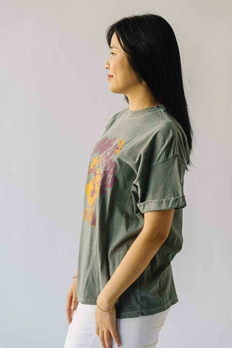 The September Morning Glory Tee in Army Green