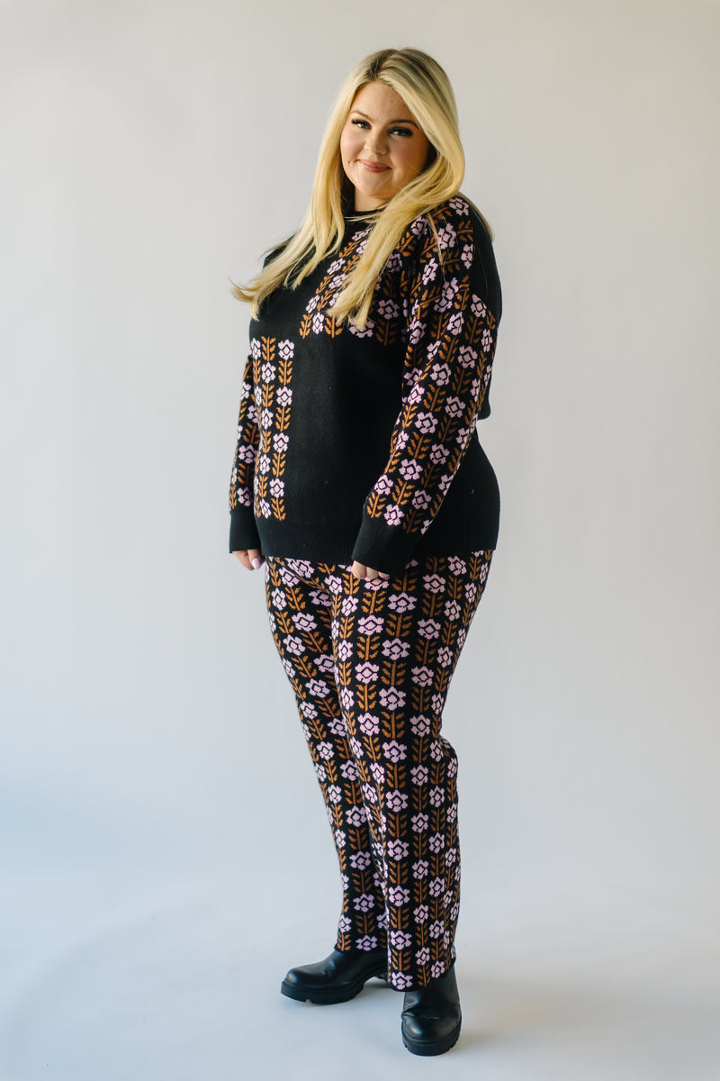 The Wingate Floral Trousers in Black Velvet – Piper & Scoot