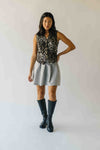 The Maygen Button-Up Vest in Leopard