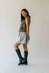 The Maygen Button-Up Vest in Leopard