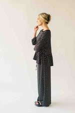 The Bauman Polka Dot Set in Black